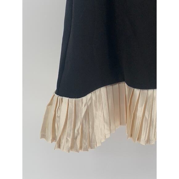 UNBRANDED Women's Black-Gold Pleated Button-Front Bodycon Tank Mini Dress SZ S - Picture 9 of 10